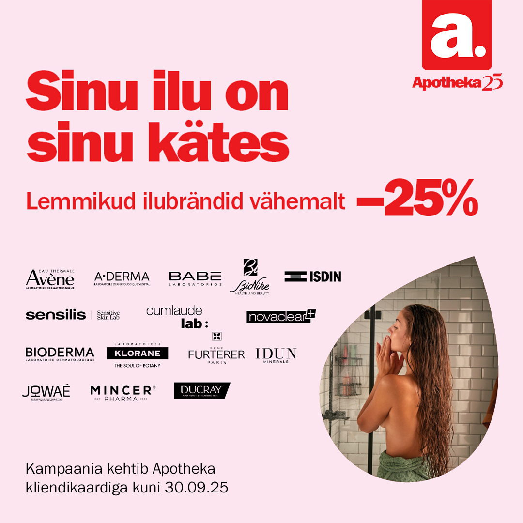 Apothekas on sinu lemmikud ilubrändid vähemalt –25% Kampaania kehtib Apotheka kliendikaardiga kuni 30.09.25
The post Sinu ilu on sinu kätes! appeared first on M